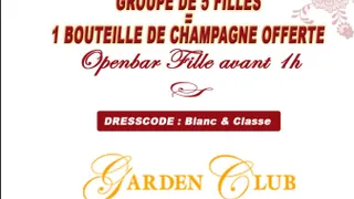 SOIREE ORIENTALWHITE AU GARDEN CLUB Champs Elysées