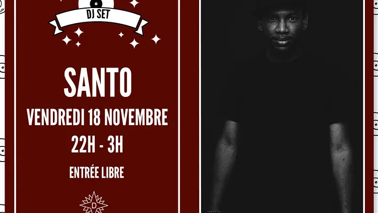 Santo derrière les platines