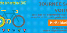 Balade solidaire dans Paris à bicyclette