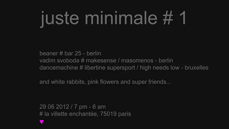 Juste Minimale W. Beaner -BAR25-