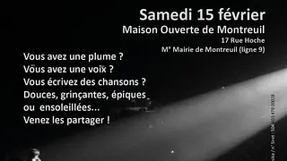 Scène ouverte chanson animée par Elie Guillou