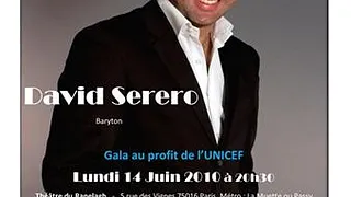 Gala du baryton David Serero au profit de l'UNICEF