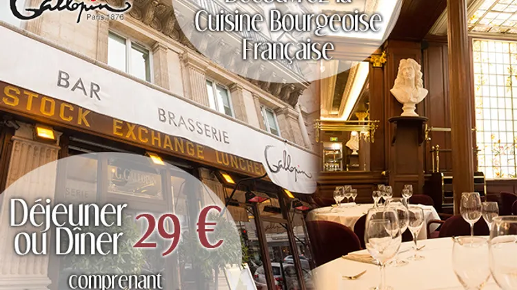 Une Formule Déjeuner & Dîner proposant le meilleur de la Cuisine Bourgeoise Française !