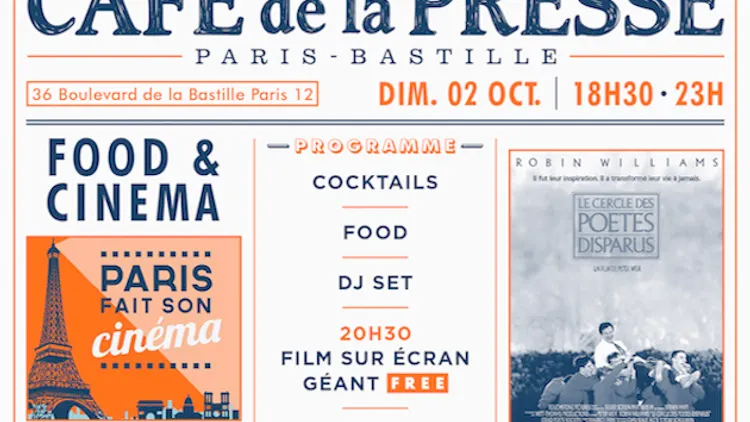 Food & Cinéma : Le Cercle des Poètes Disparus