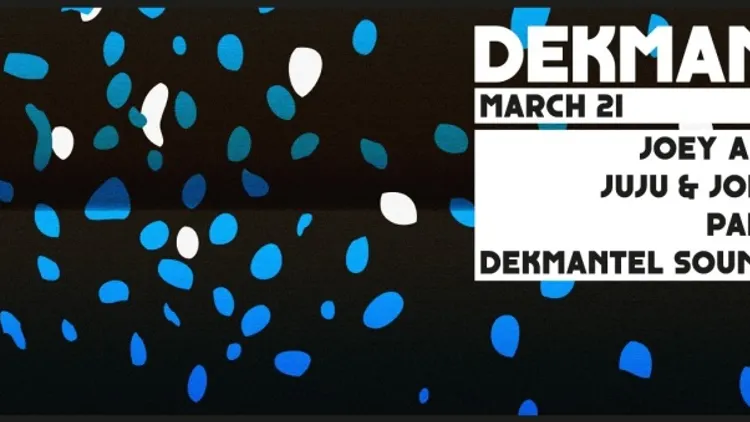 CONCRETE invites DEKMANTEL: JOEY ANDERSON, JUJU & JORDASH live, PALMS TRAX, DEKMANTEL SOUNDSYSTEM