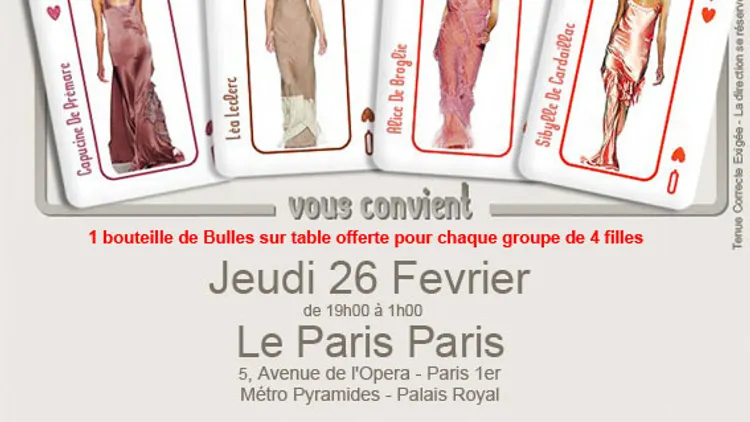 JeudiOnly 26 Fevrier AfterWork au ParisParis
