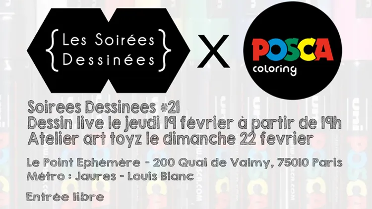 SOIRÉE DESSINÉE #21 X POSCA
