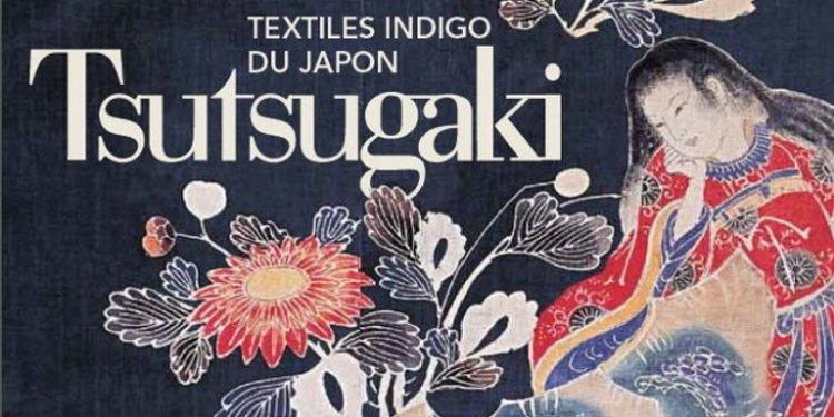 Tsutsugaki - Textiles indigo du Japon