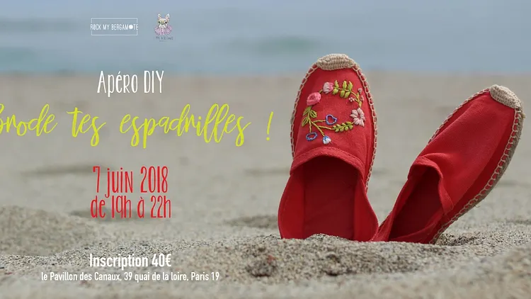 Apero DIY Brode tes espadrilles !