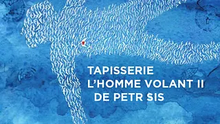 Tapisserie « L'Homme volant II » de Petr Sís