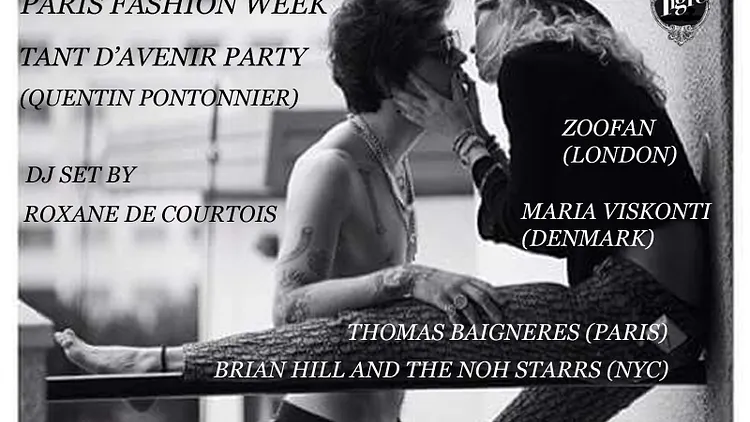 PARIS FASHION WEEK TANT D'AVENIR PARTY