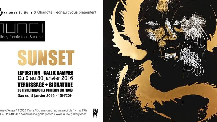 SOLO SHOW // SUNSET - 9 au 30 janvier 2016