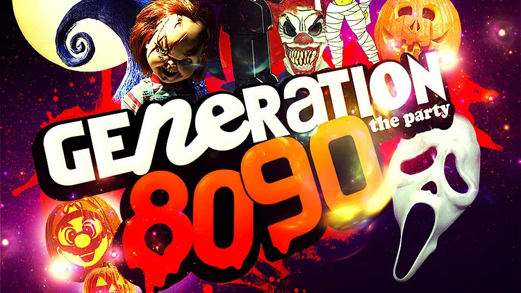 Génération 80-90 fête Halloween