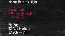 Meant Label Night : Vosper, Villanova live & Remain