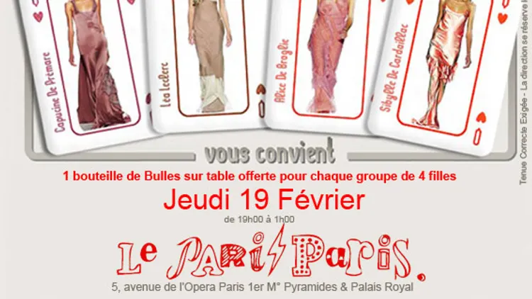 Jeudionly 19 Février Afterwork Au Parisparis