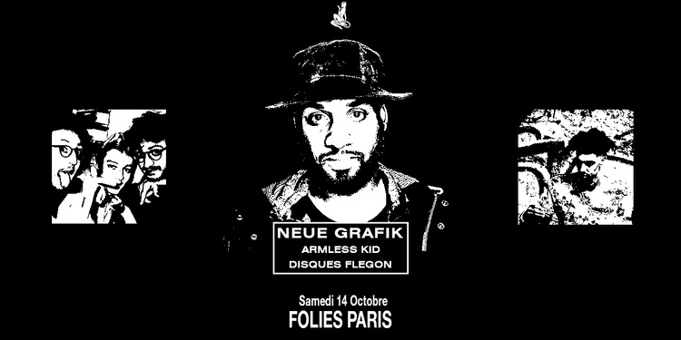 Skylax x Folies Paris : Neue Grafik, Armless Kid, Disques Flegon