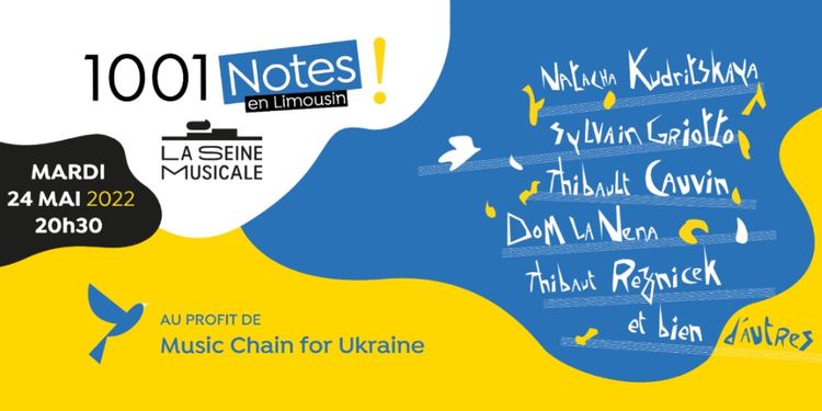 Concert 1001 notes exceptionnel au profit des musiciens ukrainiens