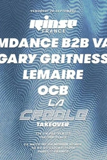Rinse France: Mumdance b2b Varg, La Créole Takeover
