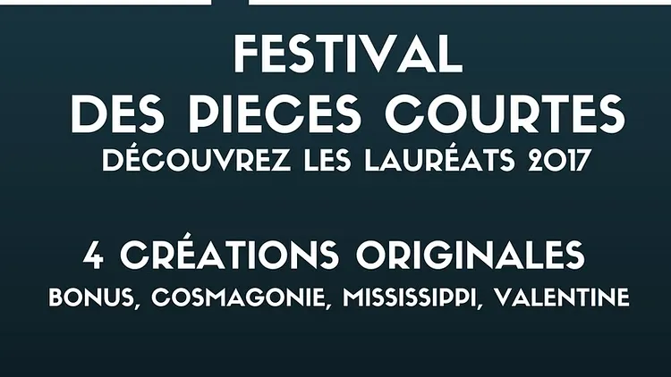 Soirée des lauréats du festival des Pièces Courtes 2017 !