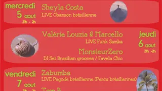 Paris/Rio: Zabumba (percu brésiliennes) +Tom B(Dj)