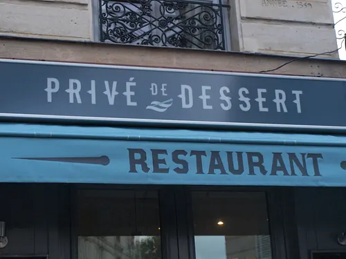 Privé de Dessert Restaurant Paris