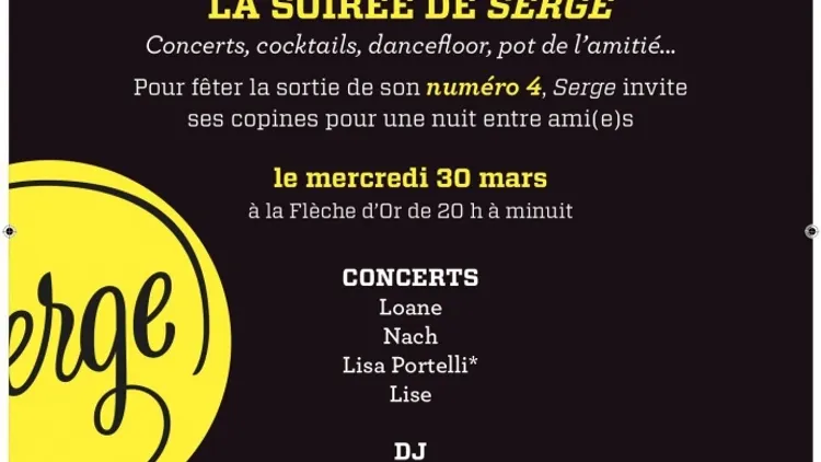 Soirée Serge avec Loane + Lisa Portelli + Nach...