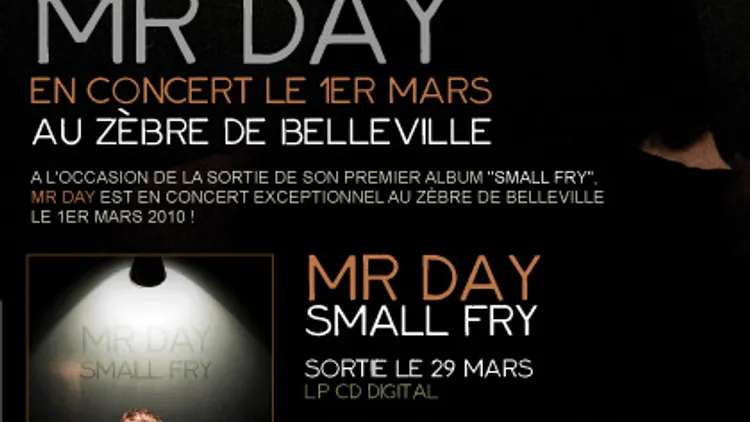 Mr.Day live au zèbre de belleville