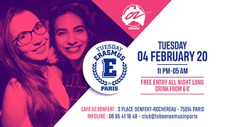 TUESDAY ERASMUS IN PARIS