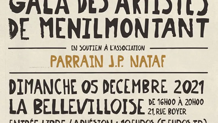 6e gala des artistes de Ménilmontant