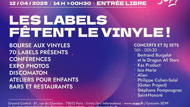 « LES LABELS FÊTENT LE VINYLE » DISQUAIRE DAY SCPP @ GROUND CONTROL