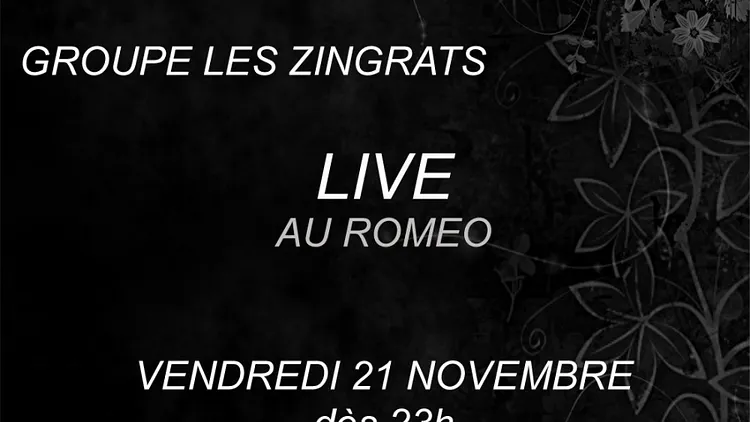 GROUPE LES ZINGRATS LIVE