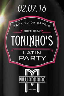 Back To Da Barrio Presents Toninho's Birthday Latin Party & Guests