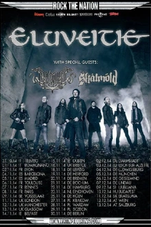 Eluveitie + arkona + skalmöld