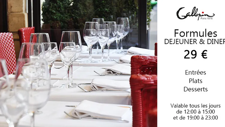 Une Formule Déjeuner & Dîner proposant le meilleur de la Cuisine Bourgeoise Française !
