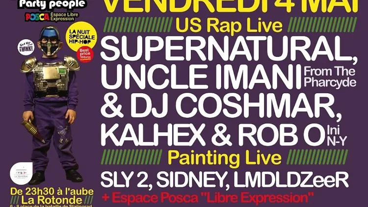 KALHEX & ROB-O (InI) + SUPERNATURAL + UNCLE IMANI (The Pharcyde) + DJ COSHMAR