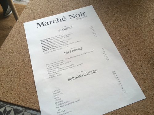 Marché Noir Restaurant Shop Paris