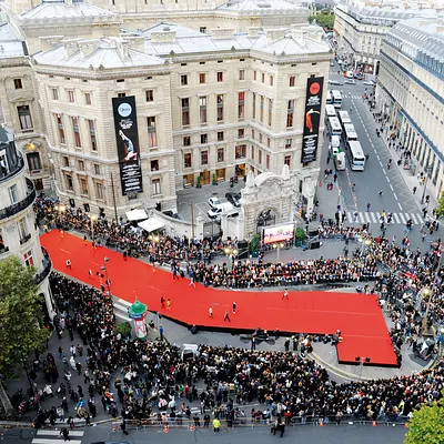 Défilé de mode aux Galeries Lafayette