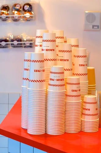Burger and Fries Restaurant Paris