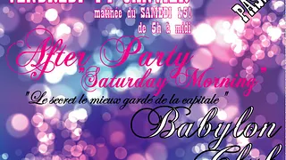 AFTER PARTY -SATURDAY MORNING
