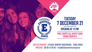 TUESDAY ERASMUS IN PARIS