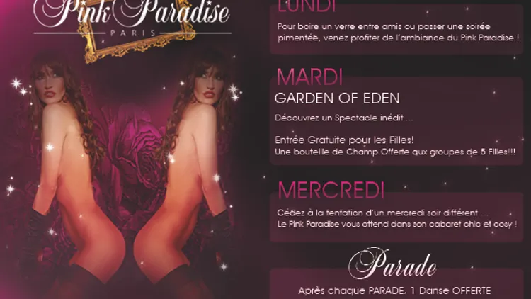 Debut de semaine HOT'&SEXY @PinkParadise