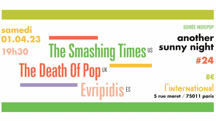The Smashing Times + The Death of Pop + Evripidies and His Tragedies