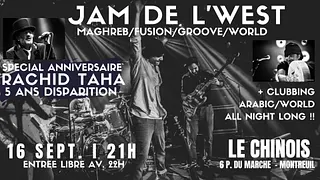 Jam de l'West spécial anniversaire Rachid Taha (5 ans disparition)