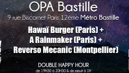 Hawaï Burger + A Rainmaker + Reverso Mecanic