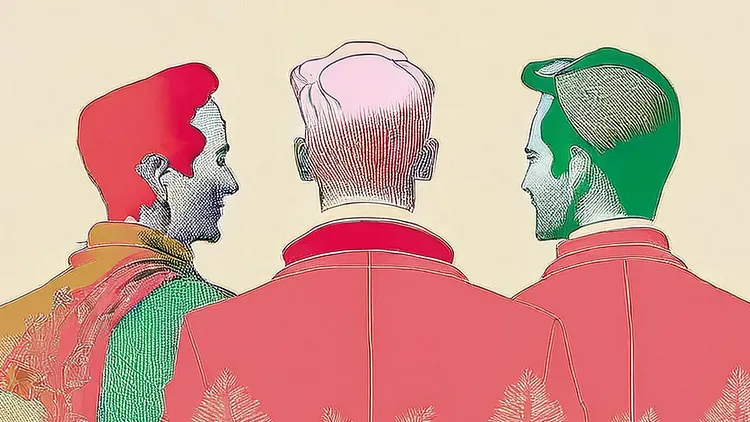 TROIS HOMMES S/SEINE