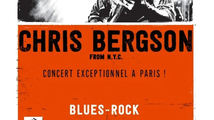 Concert Exceptionnel de Chris Bergson à l'Entrepôt le 6 mai 2016