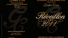 REVEILLON 2011 AU GARDEN CLUB