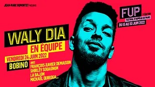 Waly Dia en équipe dans le cadre du Festival d'Humour de Paris