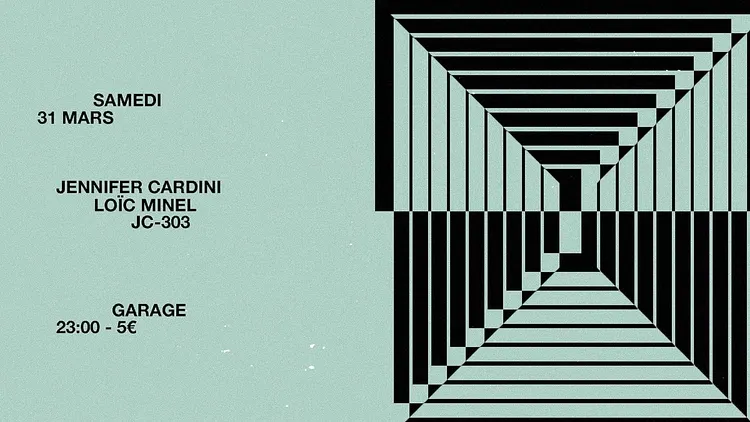 Garage avec Jennifer Cardini, Loïc Minel et Jc-303