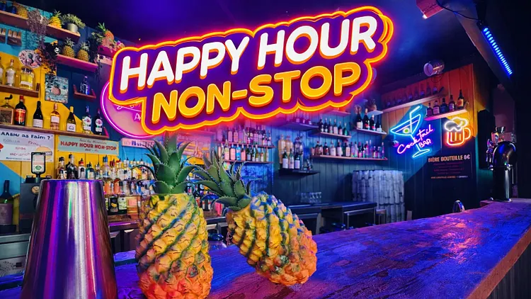le mercredi c'est happy hour non stop